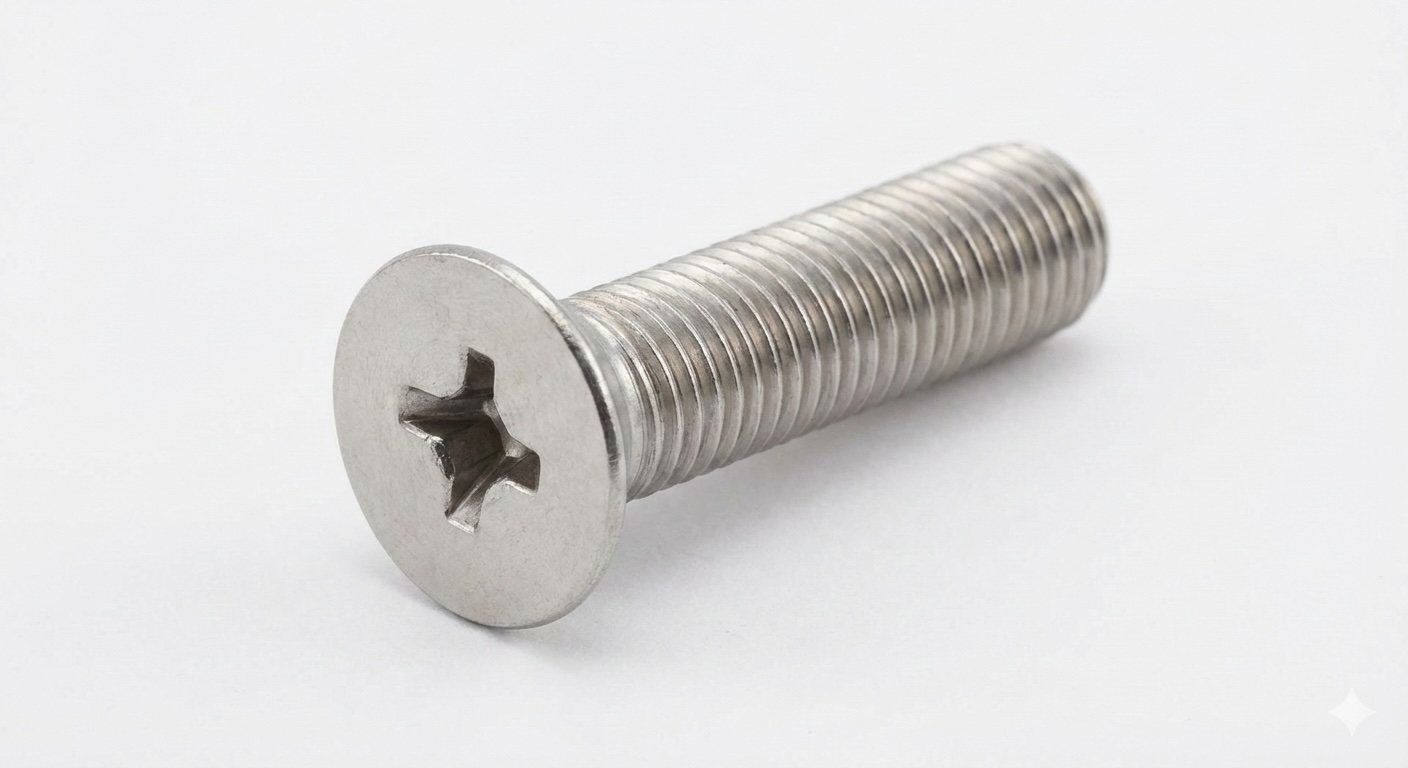 접시머리볼트 Countersunk Bolt 실물 사진 ISO 10642 JIS B 1194 규격 부품