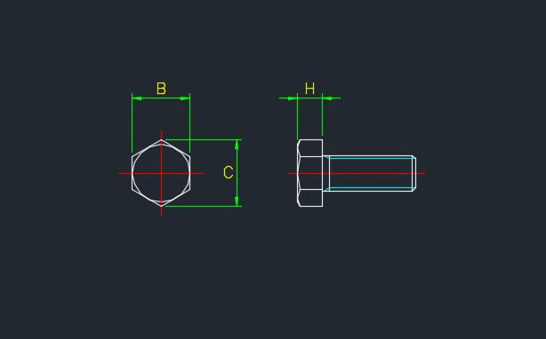 육각볼트 Hex Bolt 치수 도면 KS B 1002 ISO 4014 규격 치수표