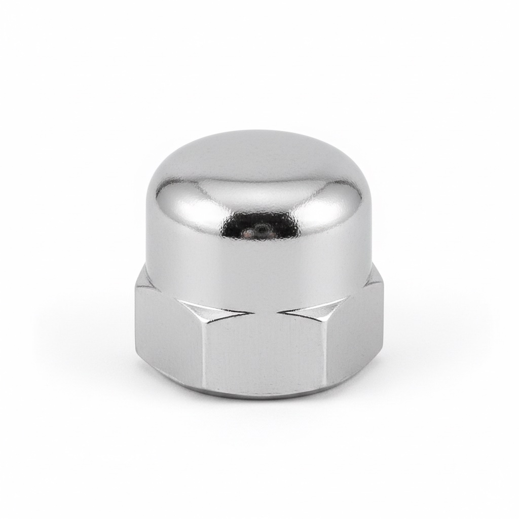 캡너트 Cap Nut 실물 사진 DIN 1587 ISO 7040 규격 부품