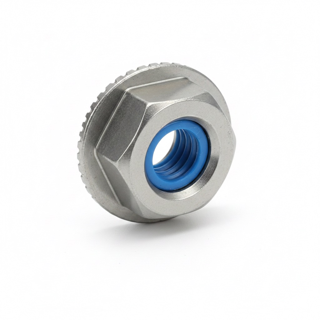 록너트(나일론) Nylon Lock Nut 실물 사진 DIN 985 ISO 10511 규격 부품