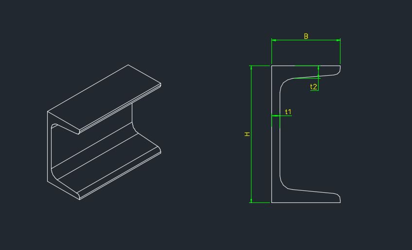 채널 Channel 실물 사진 KS D 3503 JIS G 3192 규격 부품