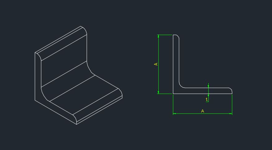 등변앵글 Equal Angle 실물 사진 KS D 3503 JIS G 3192 규격 부품